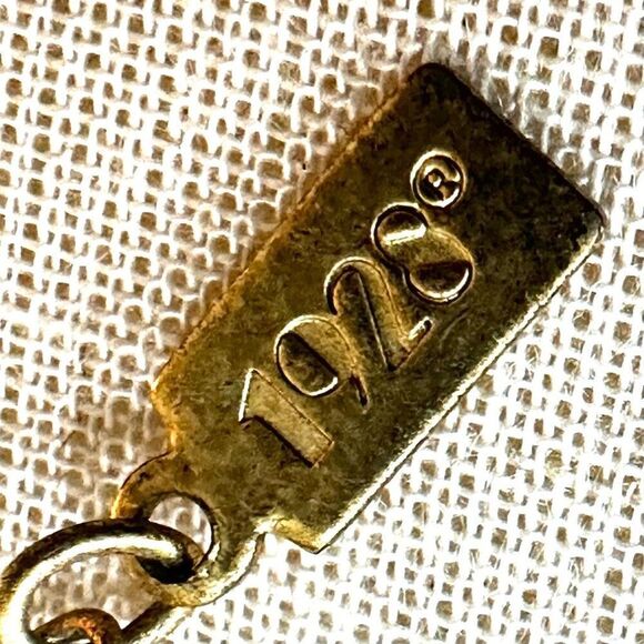 Vintage 1928 green teardrop pendant beaded Necklace - Picture 6 of 11